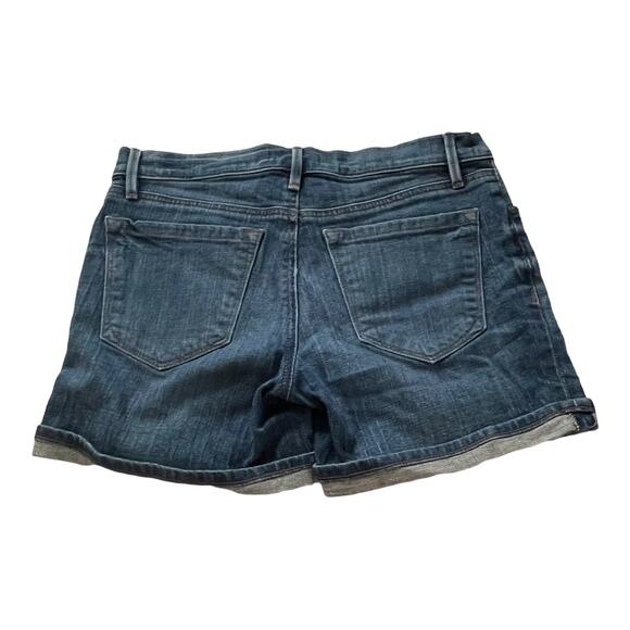 LOFT Womens Denim Jean Shorts Size 2 Relaxed Medium Wash Cuffed Denim Shorts - Picture 3 of 6